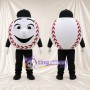 Baseball Character Mascot Costume - Black Cap and Black Limbs
