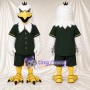 Costume de mascotte Aigle – blanc – Uniforme (vert)