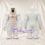 Costume de mascotte Gorille – blanc – Torse (rose, musclé)