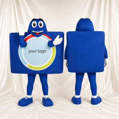 Écran d’affichage Costume de mascotte intégral pour adultes Salons professionnels