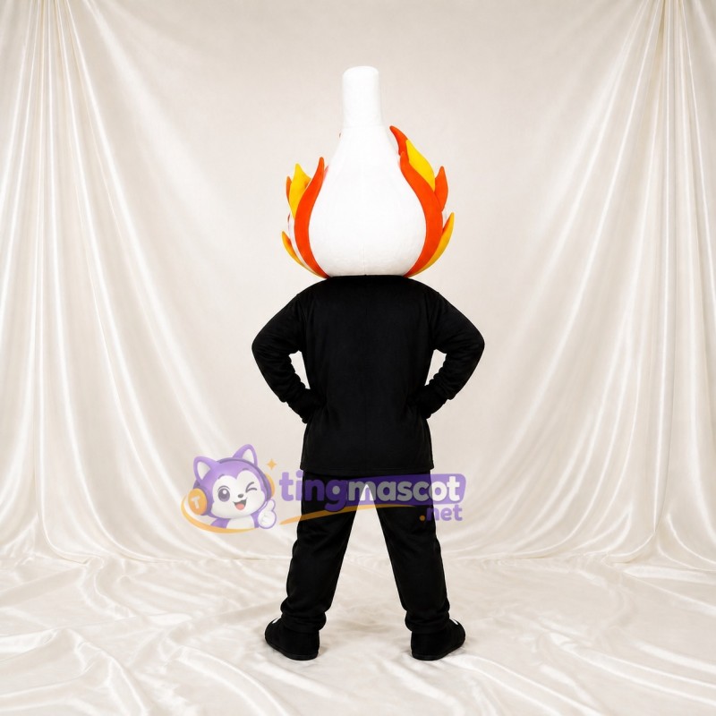 Flame Mascot Costume Full Body for Adults Sports Events