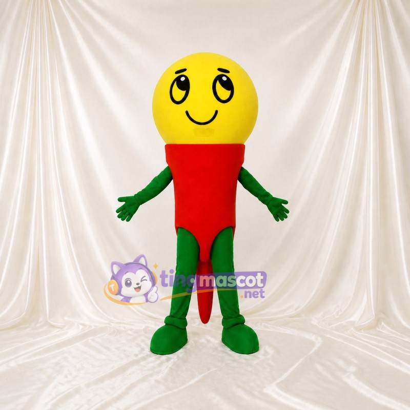 Round Head Character Mascot Costume Full Body for Adults School Events