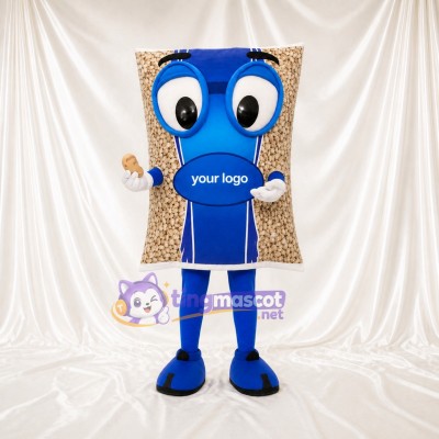 Peanut Snack Bag Mascot Costume Full Body for Adults Food Events