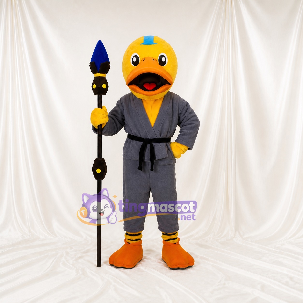 Canard Guerrier Costume de mascotte intégral pour adultes Arts Martiaux Canard Guerrier Costume de mascotte intégral pour adultes Arts Martiaux