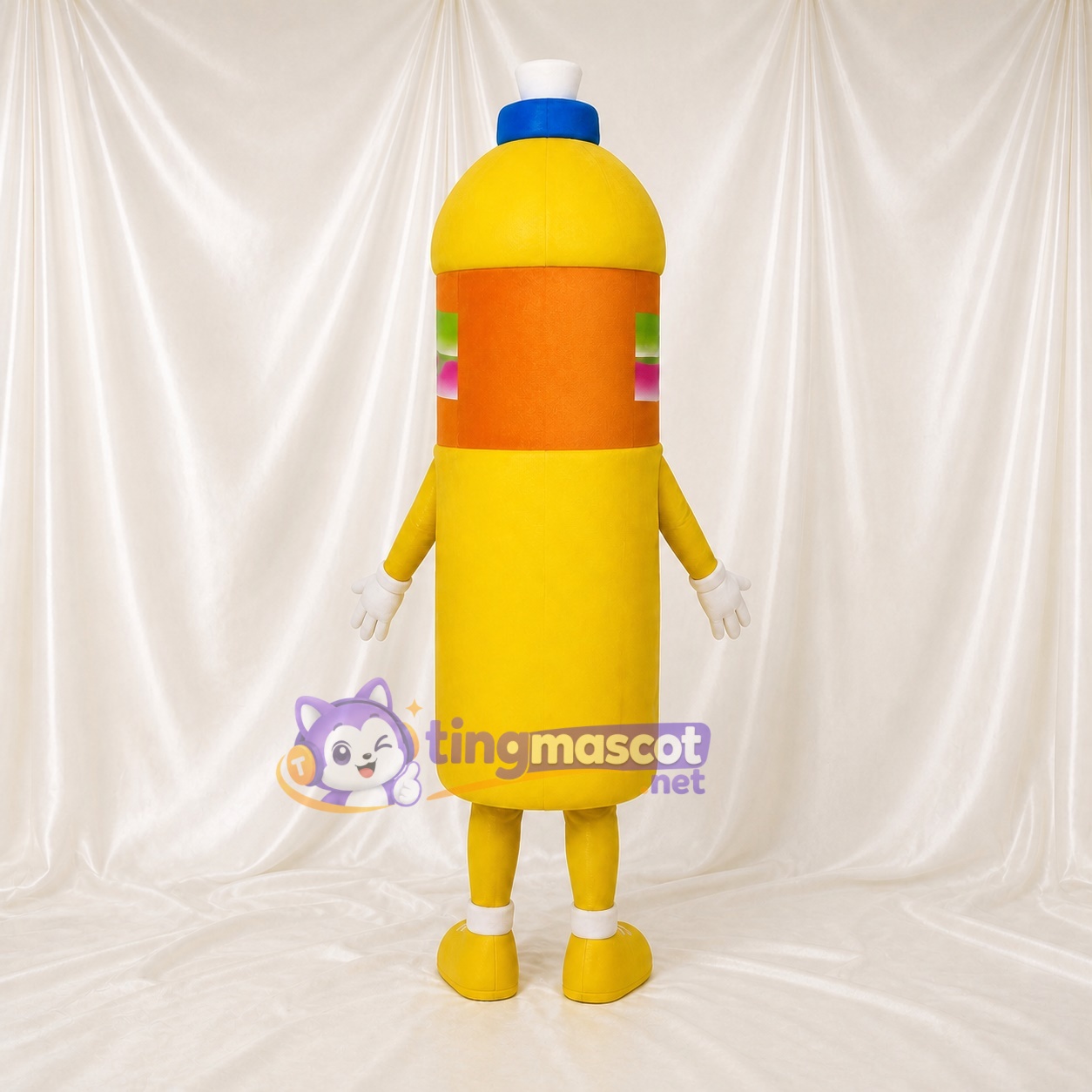 Bouteille Costume de mascotte intégral pour adultes Événements gastronomiques Bouteille Costume de mascotte intégral pour adultes Événements gastronomiques