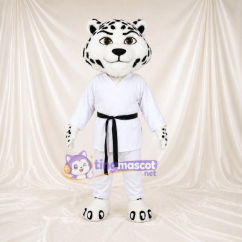 Léopard des Neiges Costume de mascotte intégral pour adultes Arts Martiaux