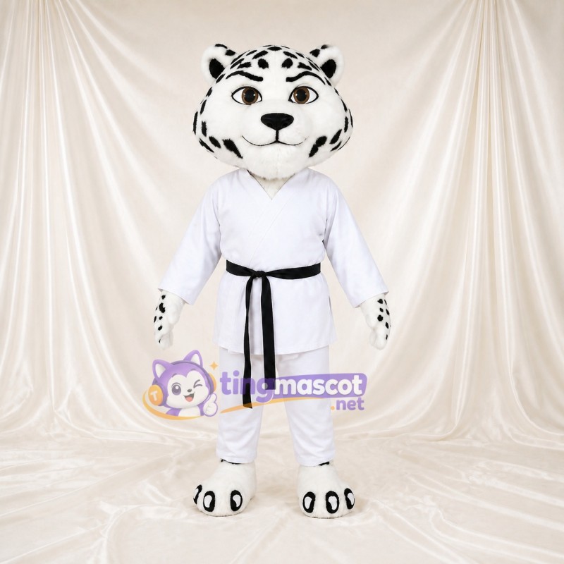 Léopard des Neiges Costume de mascotte intégral pour adultes Arts Martiaux