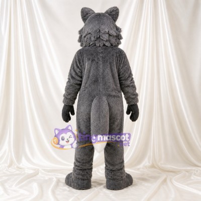 Shaggy Wolf Mascot Costume Full Body for Adults Sports Events