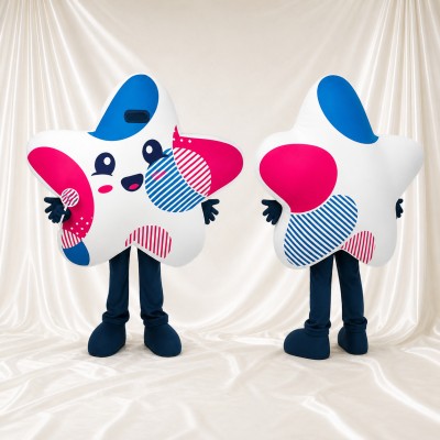 Star Mascot Costume Full Body for Adults School Events
