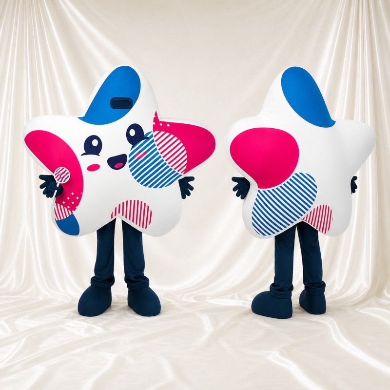 Star Mascot Costume Full Body for Adults School Events