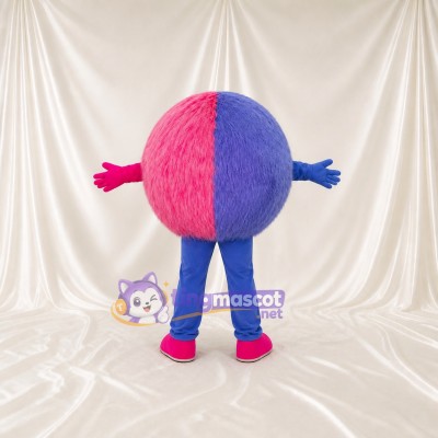 Two Tone Monster Mascot Costume Full Body for Adults School Events