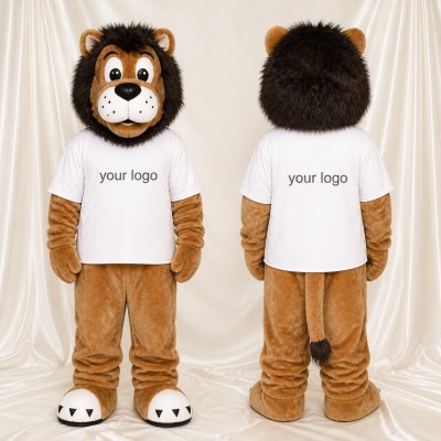 Lion Mascot Costume Full Body for Adults Sports Events