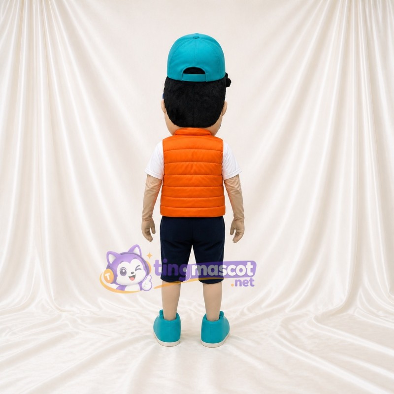 Boy Mascot Costume Full Body for Adults School Events