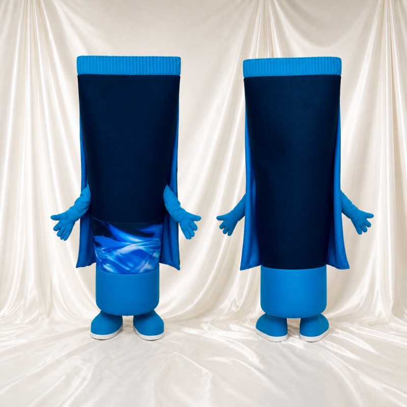 Tube Mascot Costume Full Body for Adults Promotions