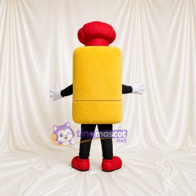 Bloc Chef Costume de mascotte intégral pour adultes Événements gastronomiques
