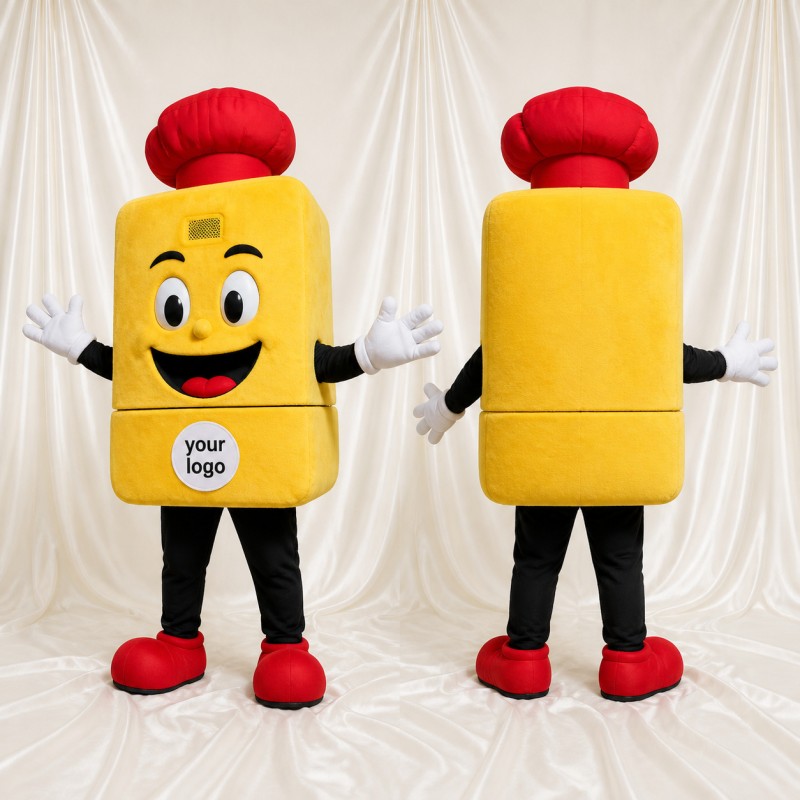 Bloc Chef Costume de mascotte intégral pour adultes Événements gastronomiques