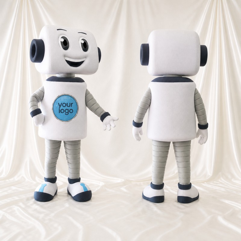 Robot Mascot Costume Full Body for Adults Tech Events