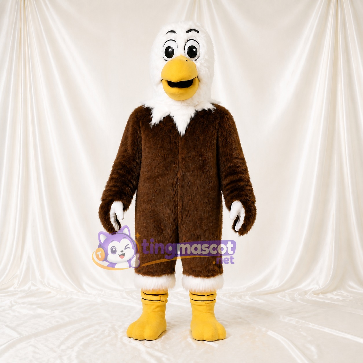 Bald Eagle Mascot Costume Full Body for Adults Sports Events Bald Eagle Mascot Costume Full Body for Adults Sports Events
