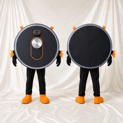 Aspirateur Robot Costume de mascotte intégral pour adultes Salons professionnels