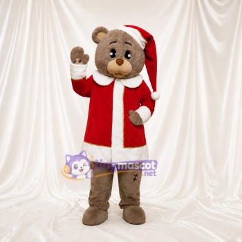 Christmas Bear Mascot Costume Full Body for Adults Christmas