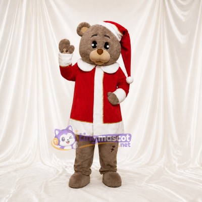 Christmas Bear Mascot Costume Full Body for Adults Christmas