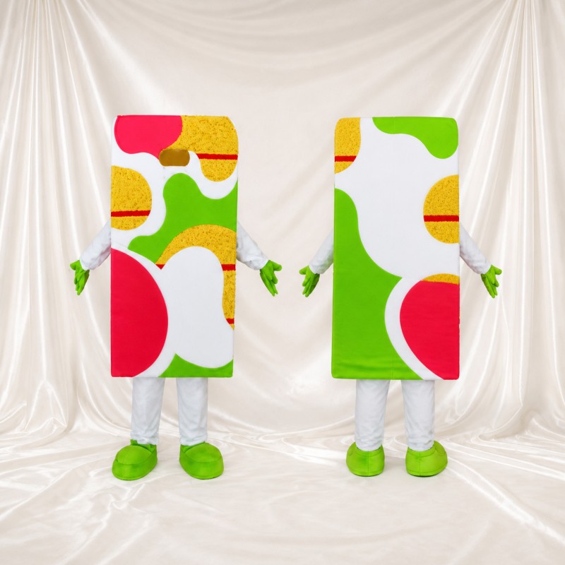 Display Panel Mascot Costume Full Body for Adults Trade Shows