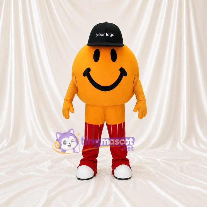 Smiley Face Mascot Costume Full Body for Adults School Events