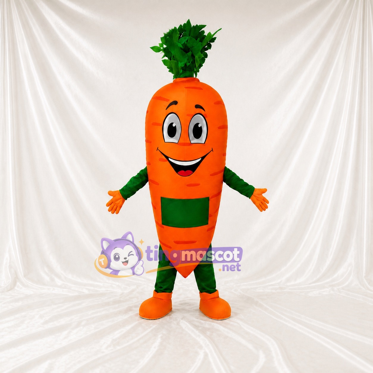 Carrot Mascot Costume Full Body for Adults Food Events Carrot Mascot Costume Full Body for Adults Food Events