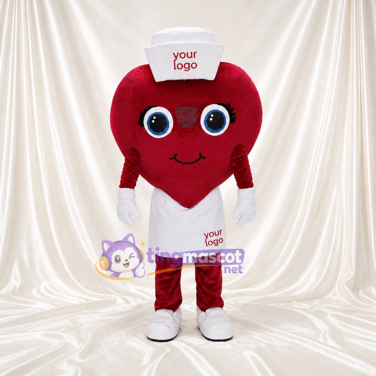 Cœur Médical Costume de mascotte intégral pour adultes Événements caritatifs Cœur Médical Costume de mascotte intégral pour adultes Événements caritatifs