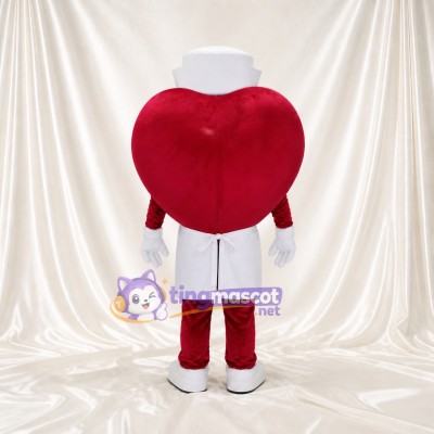 Medical Heart Mascot Costume Full Body for Adults Charity Events