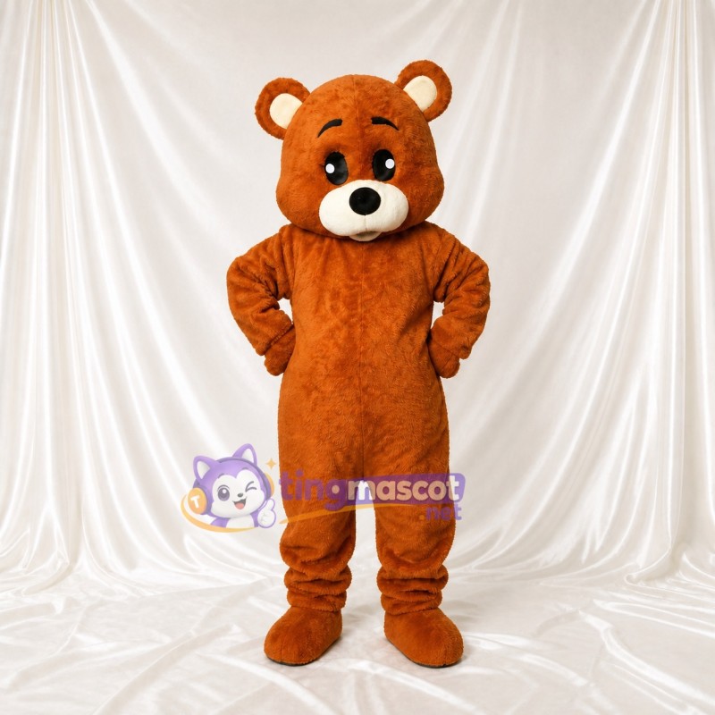 Classic Bear Mascot Costume Full Body for Adults Outdoor Events