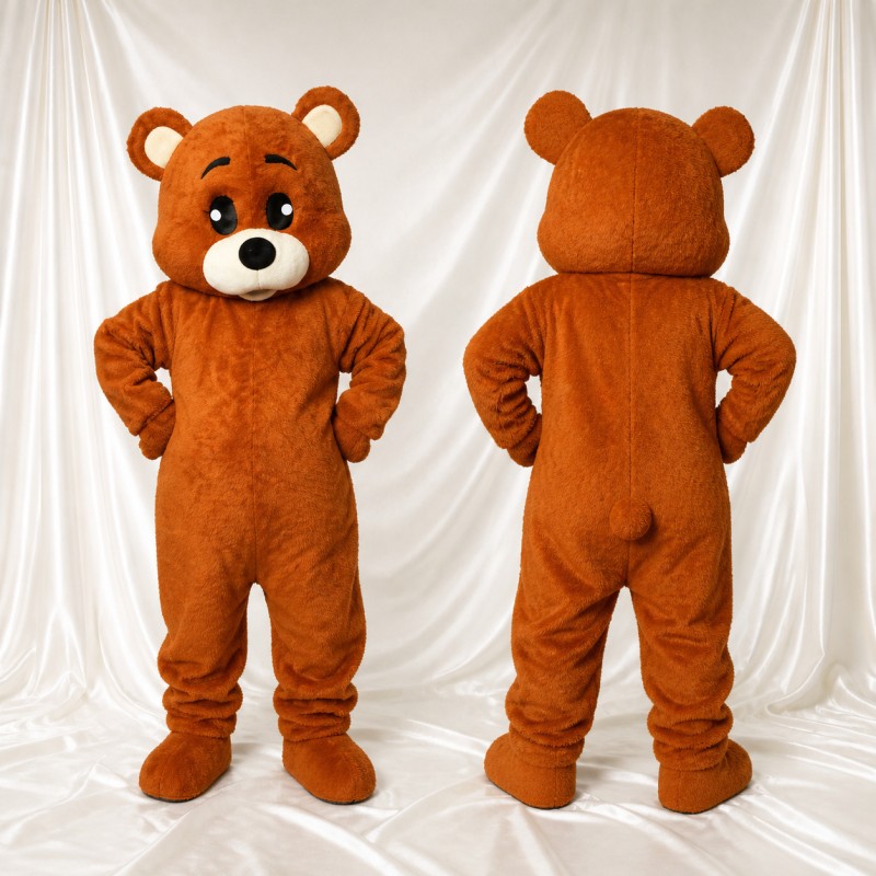 Classic Bear Mascot Costume Full Body for Adults Outdoor Events