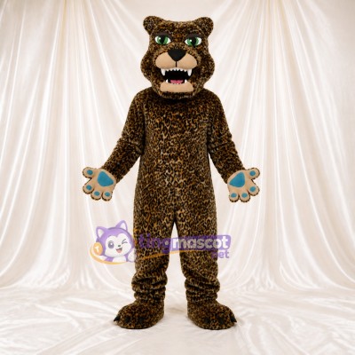 Realistic Leopard Mascot Costume Full Body for Adults Sports Events