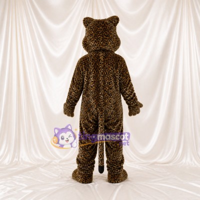 Realistic Leopard Mascot Costume Full Body for Adults Sports Events