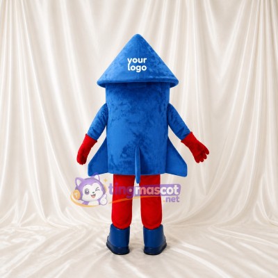 Rocket Mascot Costume Full Body for Adults Tech Events