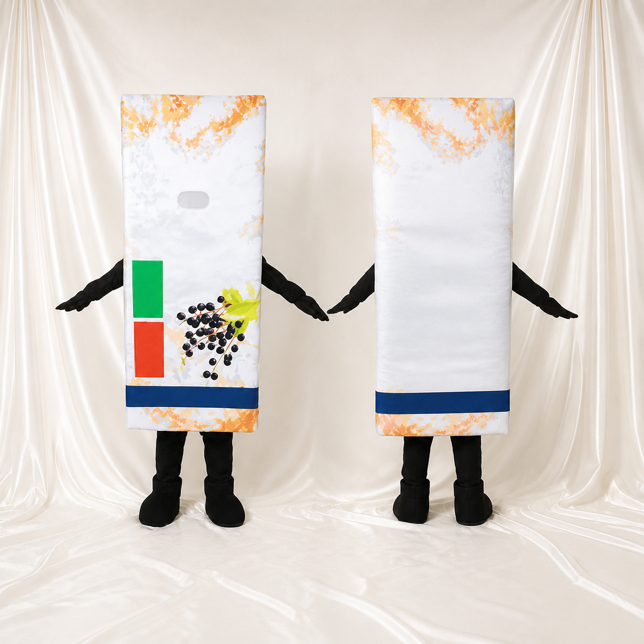 Blackcurrant Package Mascot Costume Full Body for Adults Food Events Blackcurrant Package Mascot Costume Full Body for Adults Food Events