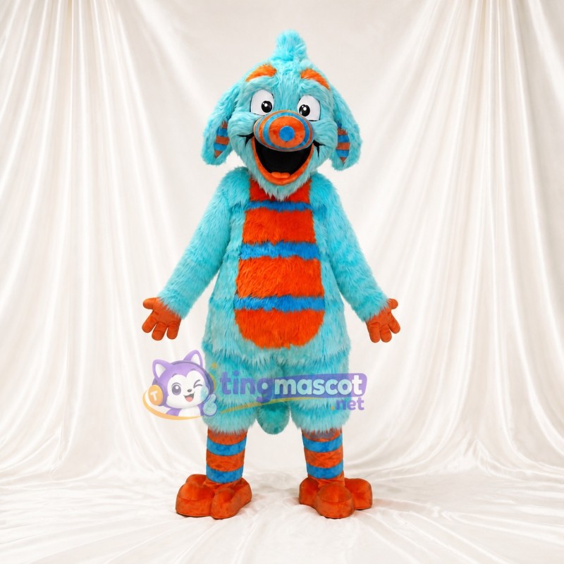 Monstre ébouriffé Costume de mascotte intégral pour adultes Événements scolaires