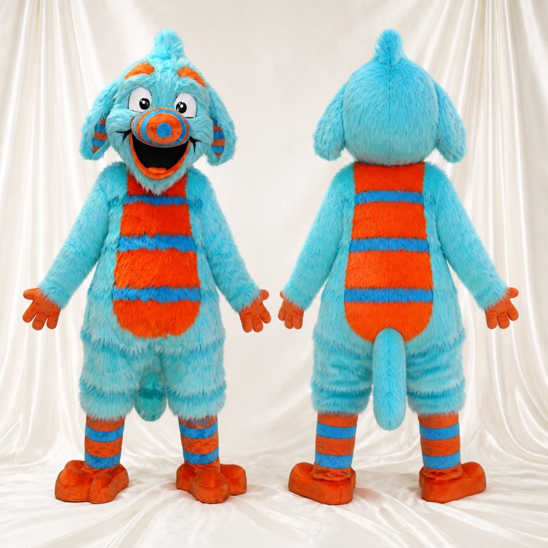 Monstre ébouriffé Costume de mascotte intégral pour adultes Événements scolaires
