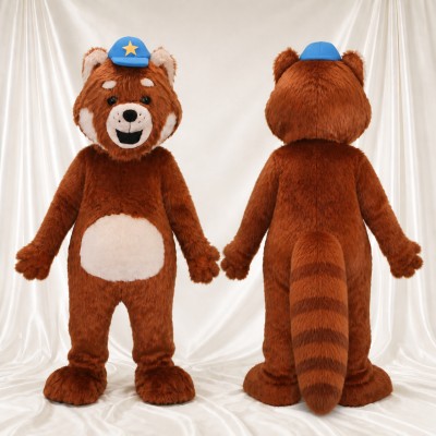 Red Panda Mascot Costume Full Body for Adults Outdoor Events