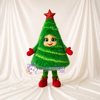 Christmas Tree Mascot Costume Full Body for Adults Christmas