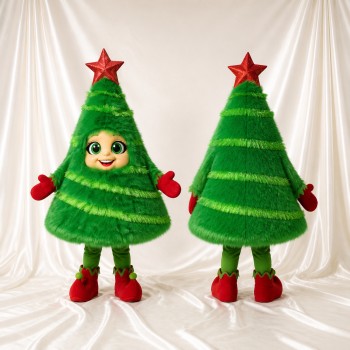 Christmas Tree Mascot Costume Full Body for Adults Christmas