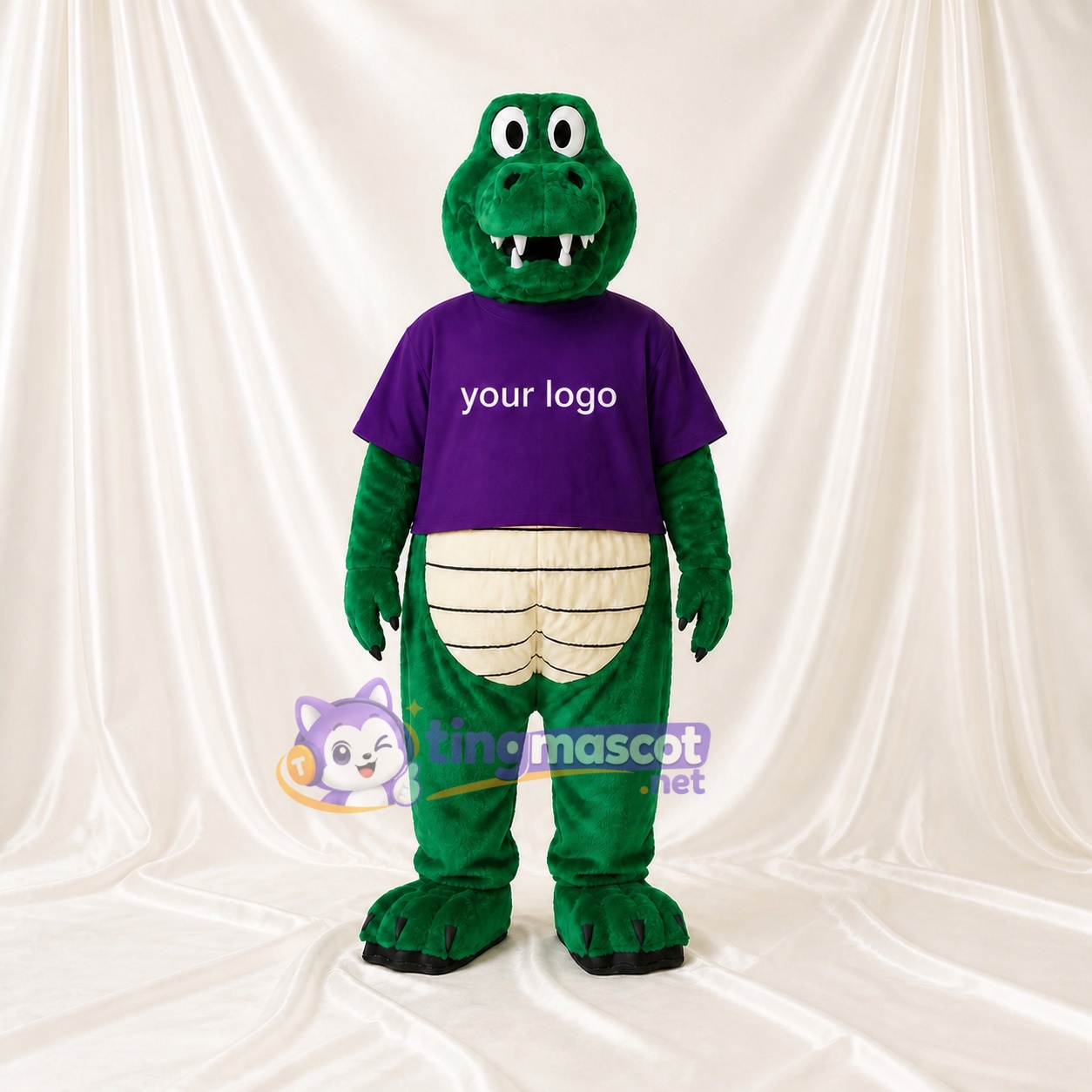Crocodile Mascot Costume Full Body for Adults Sports Events Crocodile Mascot Costume Full Body for Adults Sports Events