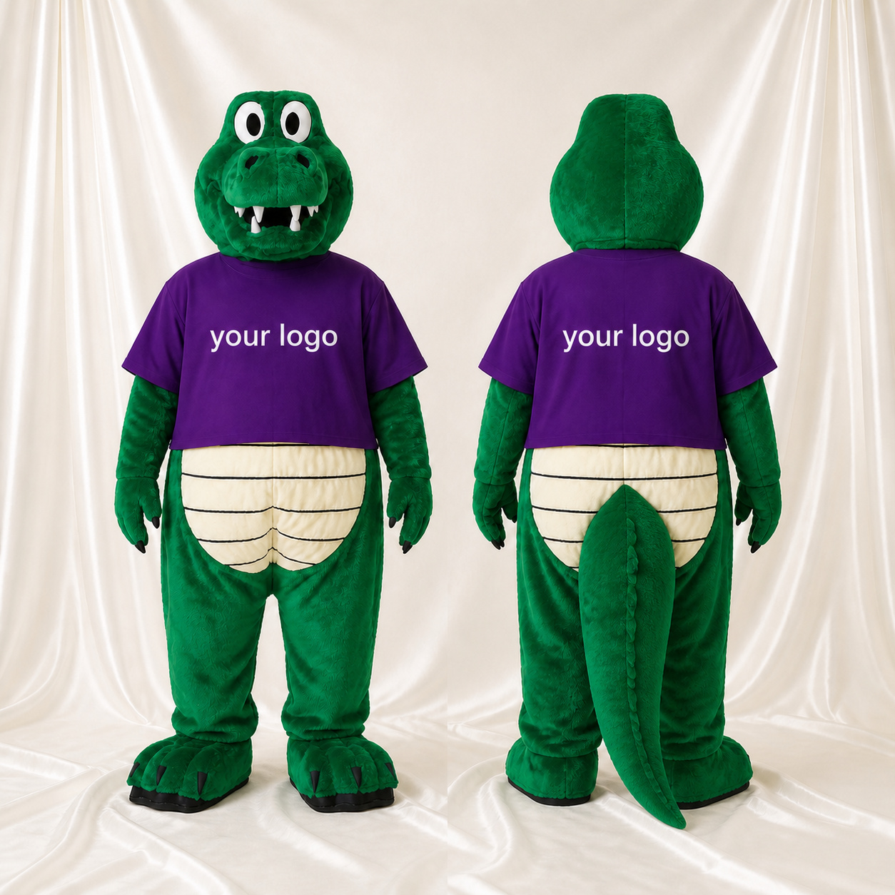 Crocodile Mascot Costume Full Body for Adults Sports Events Crocodile Mascot Costume Full Body for Adults Sports Events