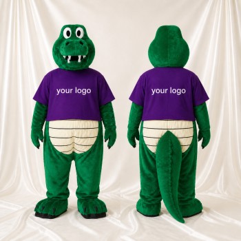 Crocodile Mascot Costume Full Body for Adults Sports Events