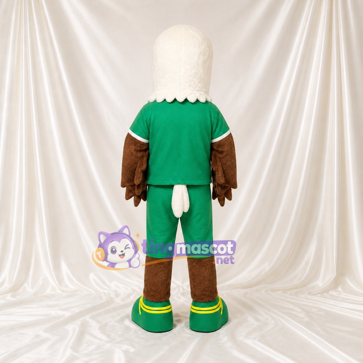 Team Bald Eagle Mascot Costume Full Body for Adults Sports Events Team Bald Eagle Mascot Costume Full Body for Adults Sports Events