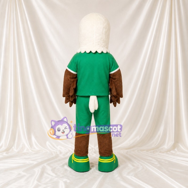 Team Bald Eagle Mascot Costume Full Body for Adults Sports Events