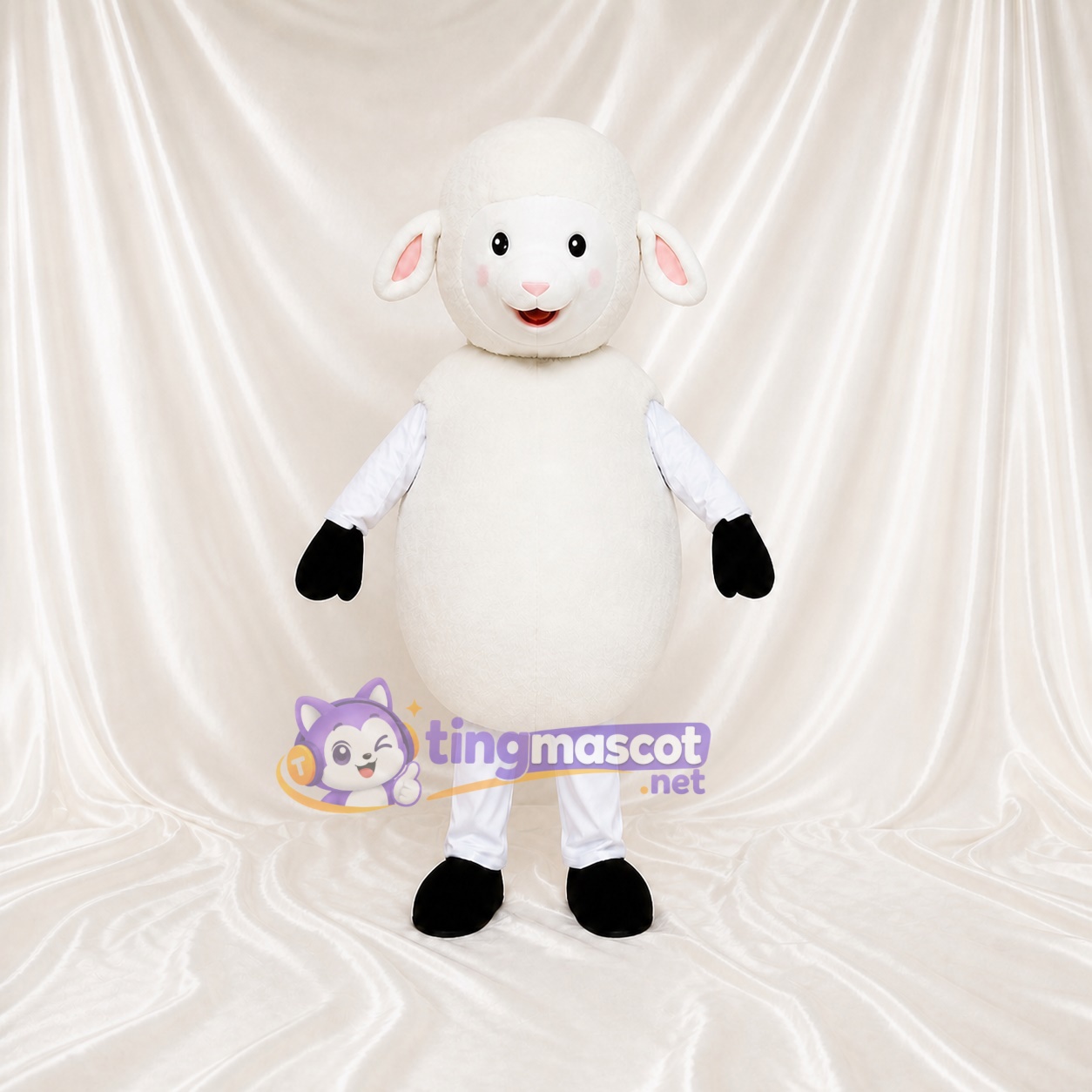 Sheep Mascot Costume Full Body for Adults Food Events Sheep Mascot Costume Full Body for Adults Food Events