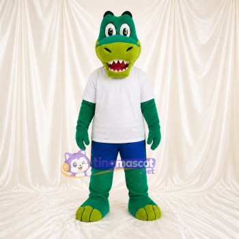 Sports Crocodile Mascot Costume Full Body for Adults Sports Events