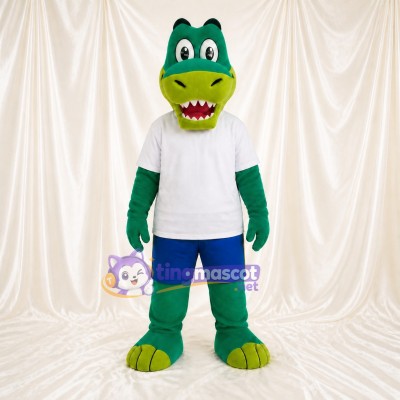 Sports Crocodile Mascot Costume Full Body for Adults Sports Events