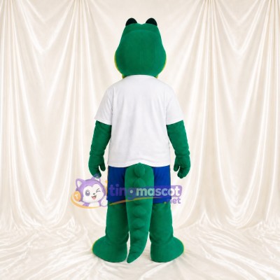 Sports Crocodile Mascot Costume Full Body for Adults Sports Events